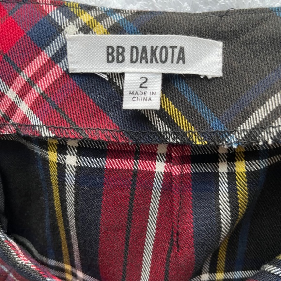 BB Dakota Plaid pencil skirt - Picture 3 of 5